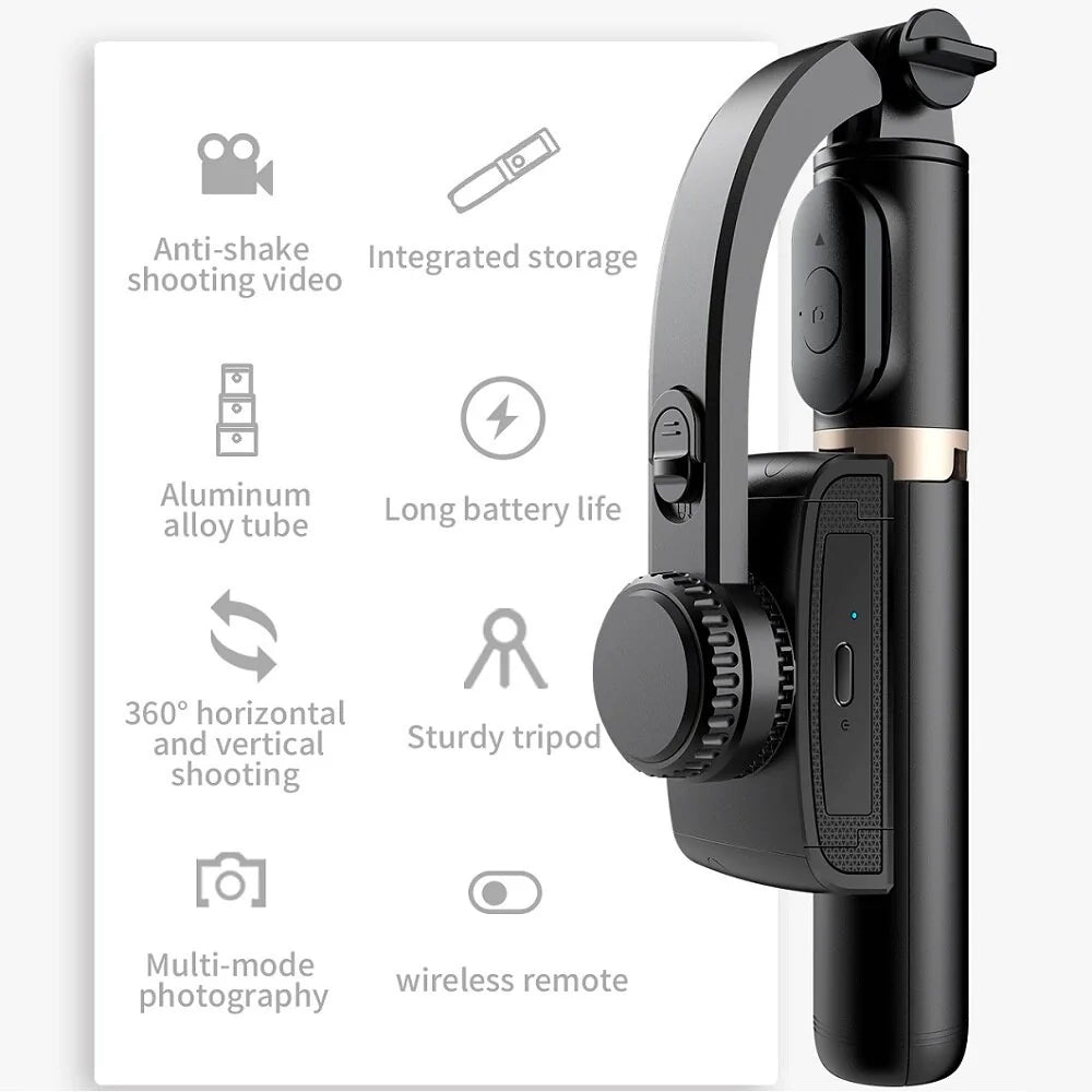 FANGTUOSI Handheld Gimbal Stabilizer for Smartphone and Action Camera Video Recording