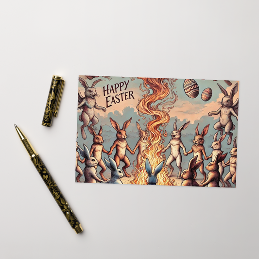 Unique Pagan Easter Holiday Greeting Card