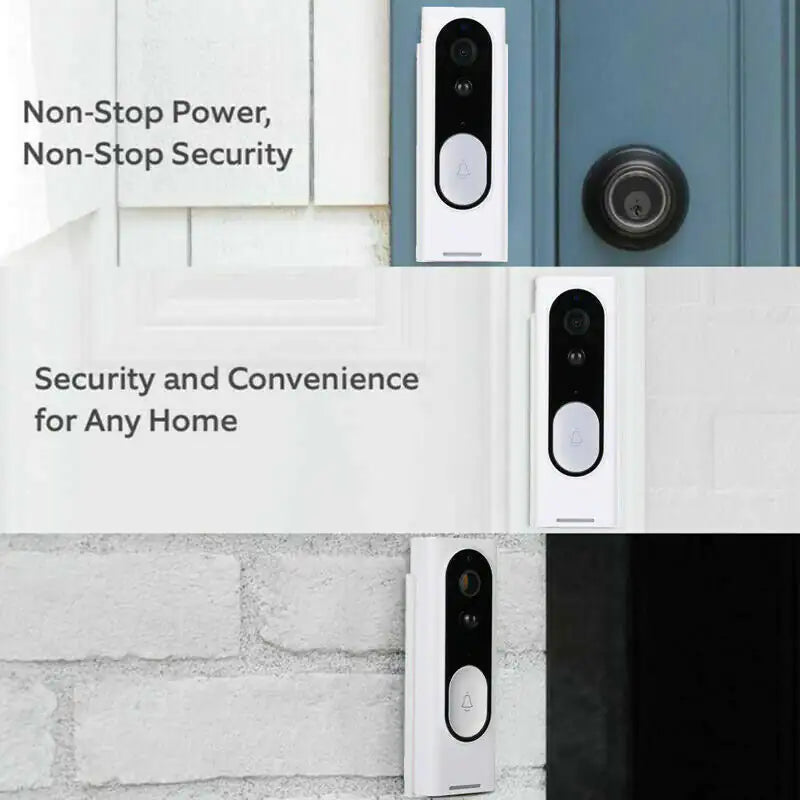 WiFi Ring Doorbell 1080P HD Security Camera Wireless Door Bell Camera With Chime